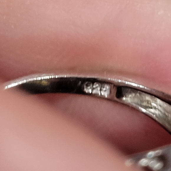 925 Labrodite and blue topaz ring - Picture 4 of 10